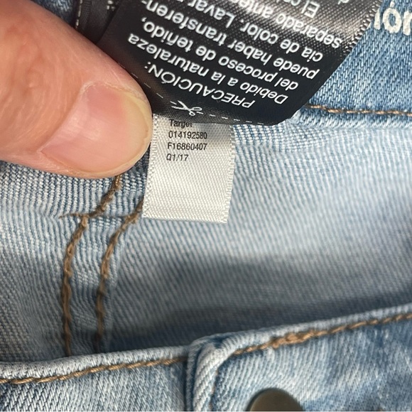 Mossimo High Rise Jean Short Embroidered Bohemian Style - Picture 13 of 16